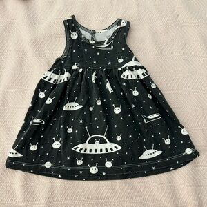 Aliens & spaceship Winter Water Factory baby dress